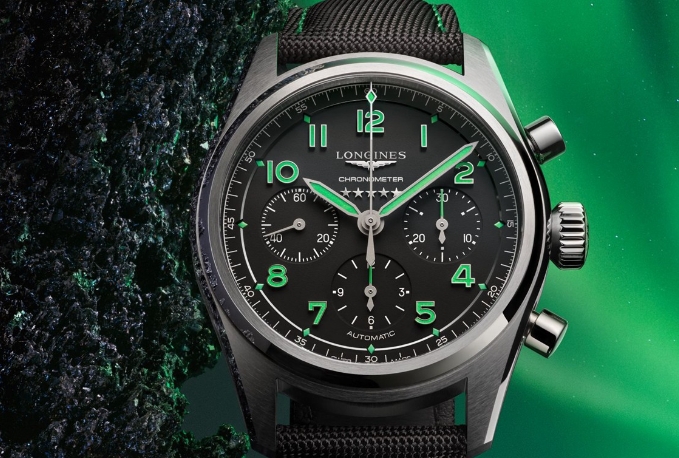 浪琴表推出Spirit Pioneer 42毫米鈦金屬無(wú)歷計(jì)時(shí)碼表（圖）